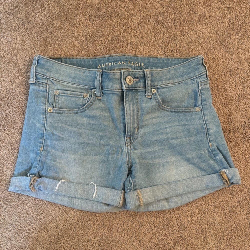 Light Wash American Eagle Jean Shorts